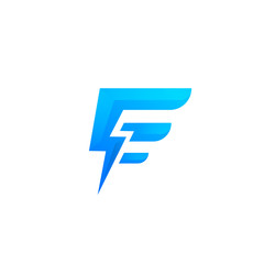 F Thunder logo design