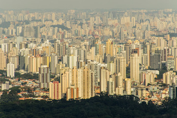 Fototapeta premium Cidade de Sao Paulo Vista da Serra da Cantareia