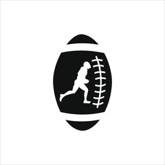 vector illustration of a american football logo