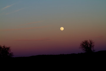 Full moon, snow moon, February moon