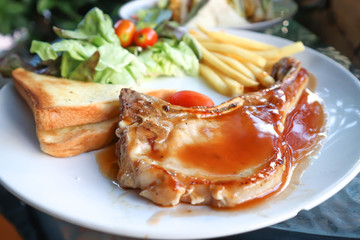 pork chop or grilled pork