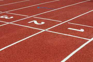 Numbering of plastic runway