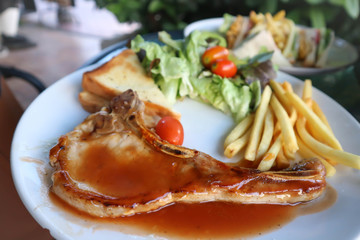 pork chop or grilled pork