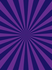 Sunlight retro narrow vertical background. purple, violet color burst background.