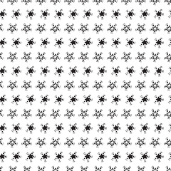 Starry sky background. Hand Drawn doodle Stars Seamless Pattern Vector illustration