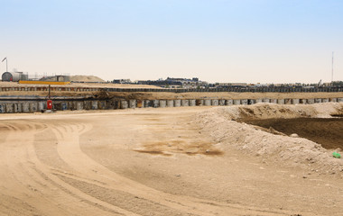 Oil dry field, Industrial waste dump