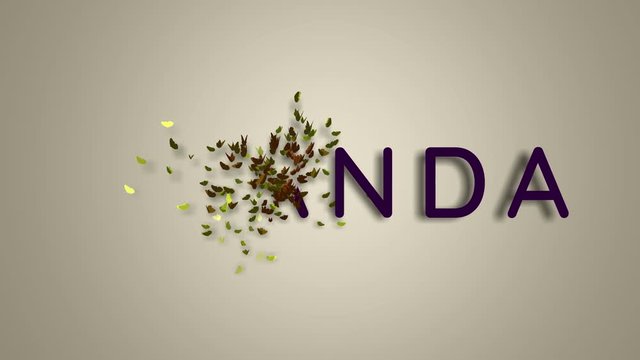 Name is Amanda. The female name Amanda on a light background disappears flying in butterflies. Minimal graphics. 4k