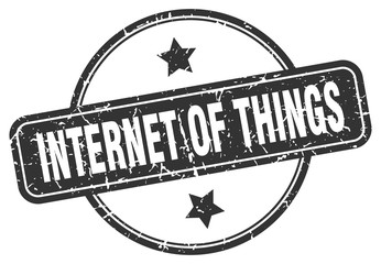 internet of things stamp. internet of things round vintage grunge sign. internet of things