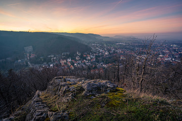 Blick auf Bad Harzburg am Abend