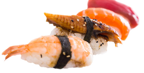 series of four kinds Nigirisushi