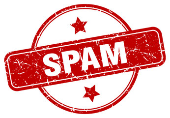 spam stamp. spam round vintage grunge sign. spam