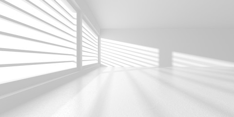 Obraz premium Futuristic White Architecture Design Background