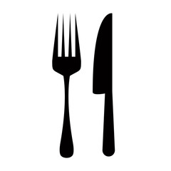 spoon and fork icon design vector logo template EPS 10