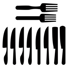 spoon and fork icon design vector logo template EPS 10