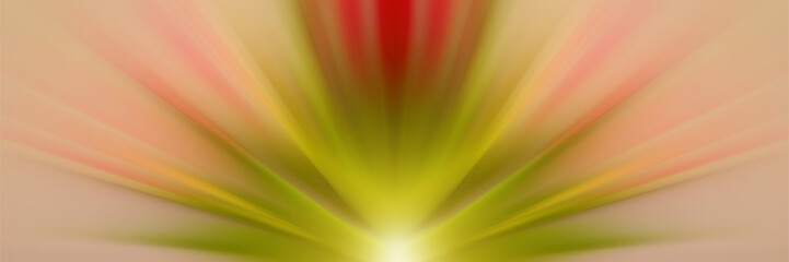 Abstract energy flower. Red and green background for text: yoga, aura, magic, hypnosis, meditation, dream, lotus, harmony. Mandala, esoteric - concept.
