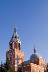 domes of an Orthodox church against the sky