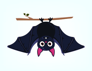 vector illustration of a bat