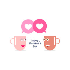 Valentine's day greeting card design