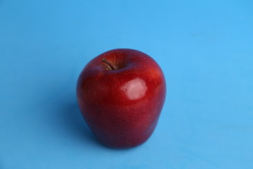 delicious and bright red apple
