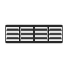 Ventilation grate vector icon.Black,simple vector icon isolated on white background ventilation grate.