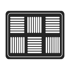 Ventilation grate vector icon.Black,simple vector icon isolated on white background ventilation grate.