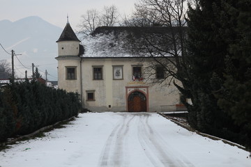 Old Manor house in Krasnany in Zilina region, central Slovakia