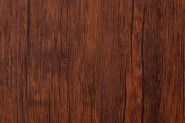 Fototapeta premium Seamless dark brown wooden board texture background with vignette