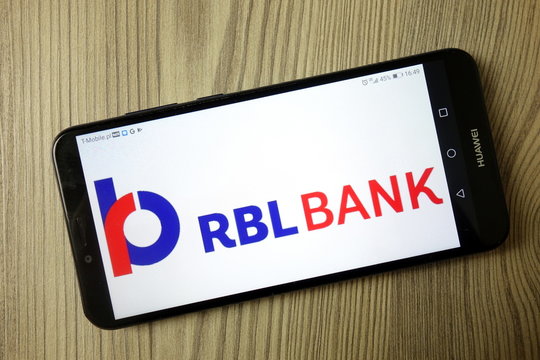 KONSKIE, POLAND - December 21, 2019: RBL Bank logo on mobile phone