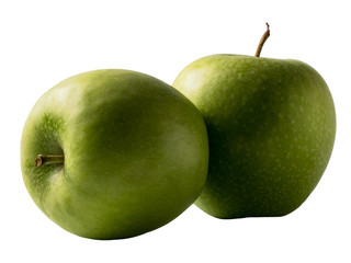 Isolated fresh apple on a white background