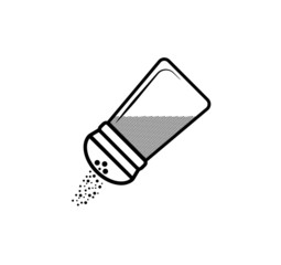 Salt bottle design illustration