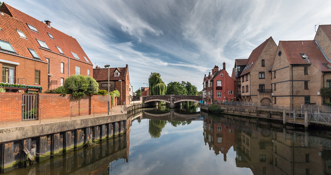 Fye bridge over the River Wensum in Norwich, Norfolk