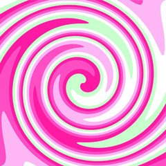 Twirl Twist paint 70s pastel colors abstract fluid backgrounds pink,mint blue.  Swirl vortex vector background