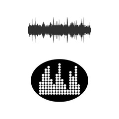sound wave icon vector design template EPS10