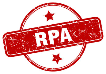 rpa stamp. rpa round vintage grunge sign. rpa