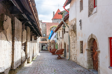 St. Catherine`s Passage in old town, Tallinn, Estonia