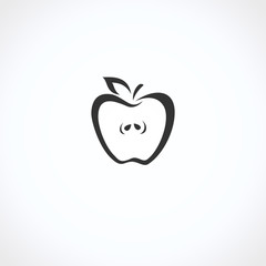 Apple set. Collection icons apple. Vector