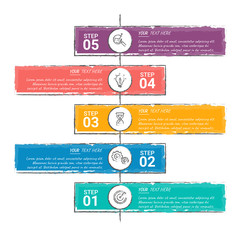 Abstract infographics number options template. Vector illustration. workflow layout, diagram, business step options, banner, web design.