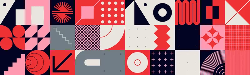 Brutalism Design Abstract Vector Pattern © Normform