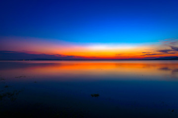 Fototapeta na wymiar Sky, Sunset, Dusk, Sea, Cloud - Sky
