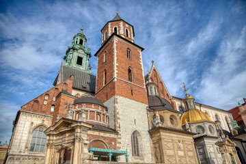 Fototapeta premium Views of Wawel Castle in Krakow, Poland