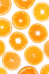 Orange fruit slices