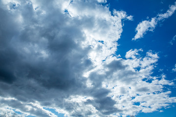 blue sky with white clouds