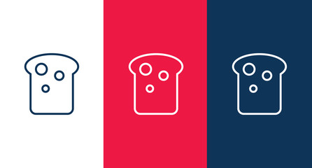 Bread icon for web and mobile