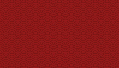 Red abstract background, vector illustration.