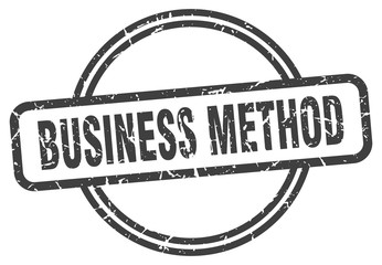 business method stamp. business method round vintage grunge sign. business method