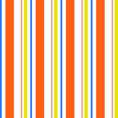 Abstract vector striped seamless pattern with colored vertical parallel stripes. Colorful background.