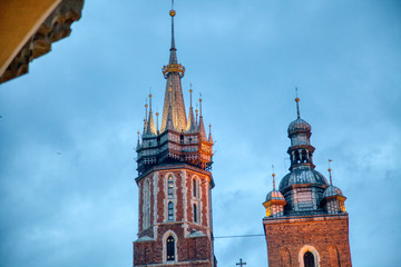 Fototapeta premium St. Mary's Basilica Church in Krakow, Poland