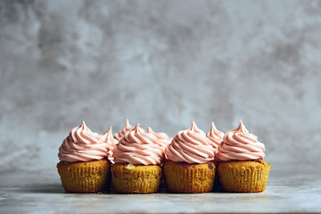 Pink confetti cupcakes 