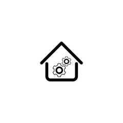 home gear vector icon design