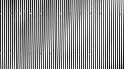 Corrugated metal sheet background - Old galvanized steel panel with vertical lines
